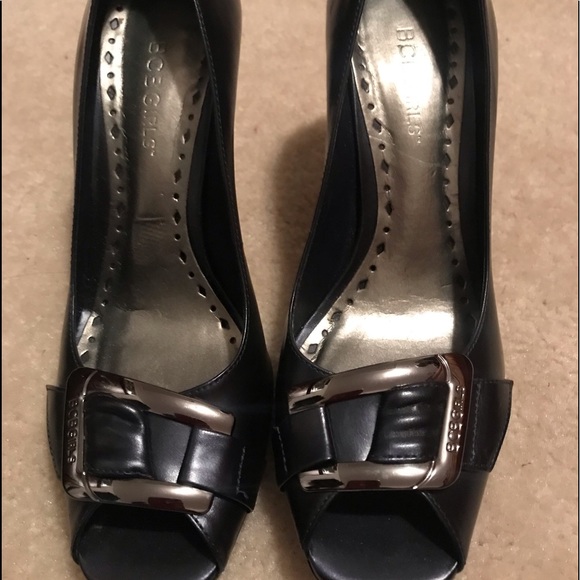BCBGirls Shoes - Beautiful navy blue peep toe shoes